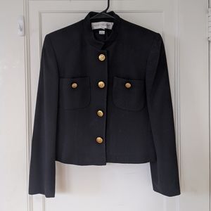 Vintage Black Cropped Jacket